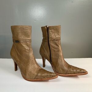 Camila Leather Women’s Heel Boots Size 9